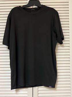 Patagonia Shirt Mens Black Performance Short Sleeve Shirt - Large - EUC