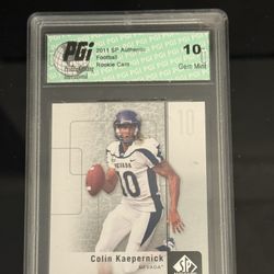 2011 SP Authentic Colin Kaepernick Rookie Gem MT