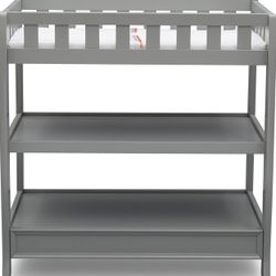 Delta Children Infant Changing Table with Pad, Grey