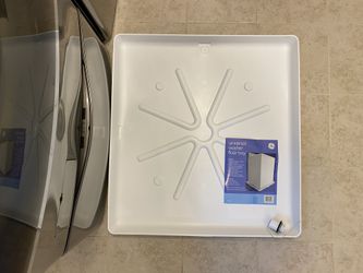Universal washing machine drain pan (floor tray) for laundry