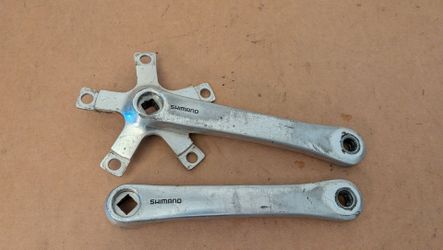 Vintage Shimano deore XT m730 crankset arms for triple 110/76