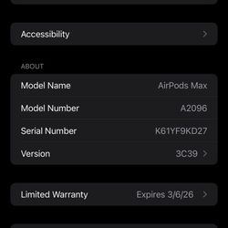 Apple AirPods Pro Max Midnight/black Mint Condition 