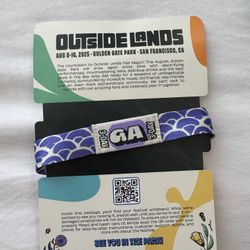 Outsidelands 3-day GA wristband 