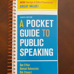 A Pocket Guid To Public Speaking Fourth Edition 