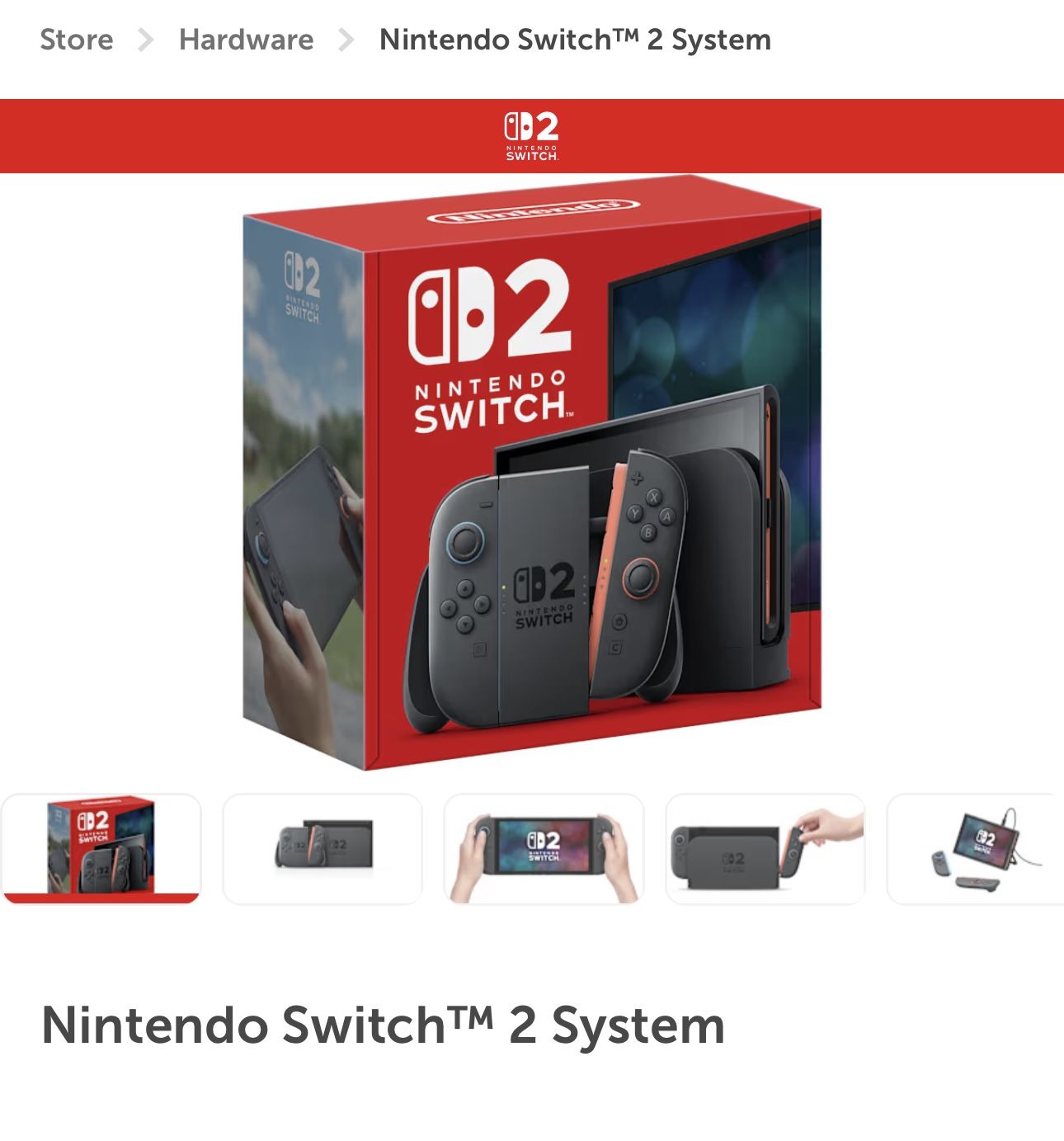 Switch 2 (Console Only)