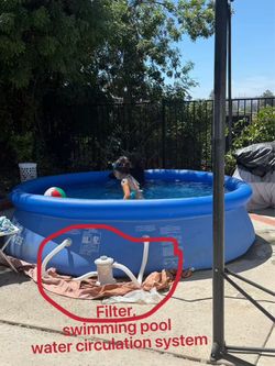 10FT summer waves inflatable pool with pump filter