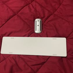 Apple Keyboard And Apple Mouse 
