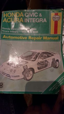 Honda civic and acura integra repair manual