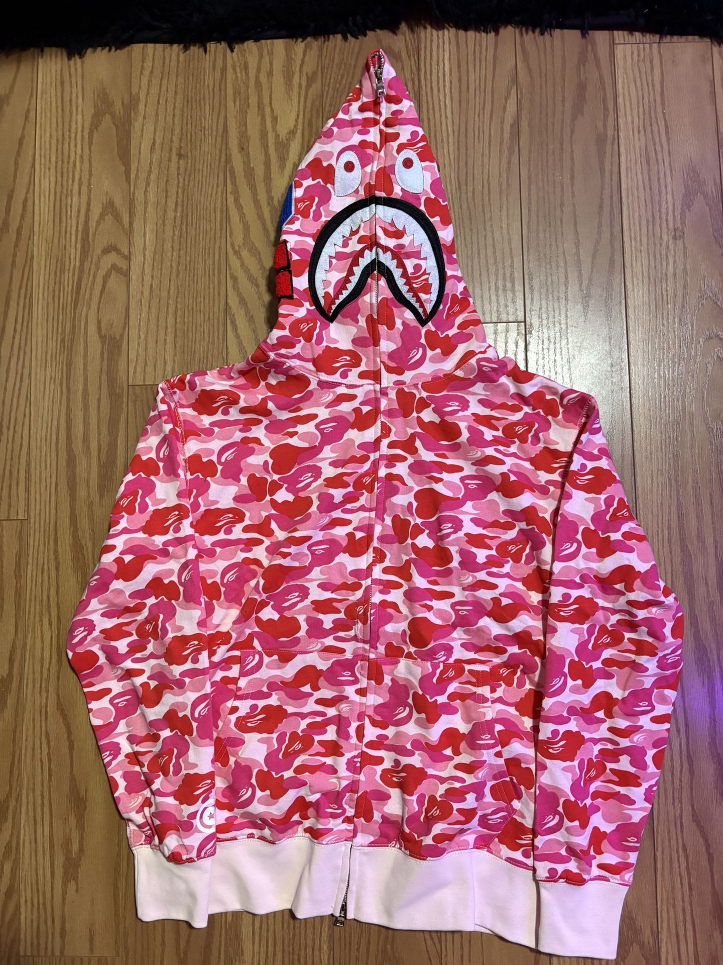 Bape Pink Zip Up