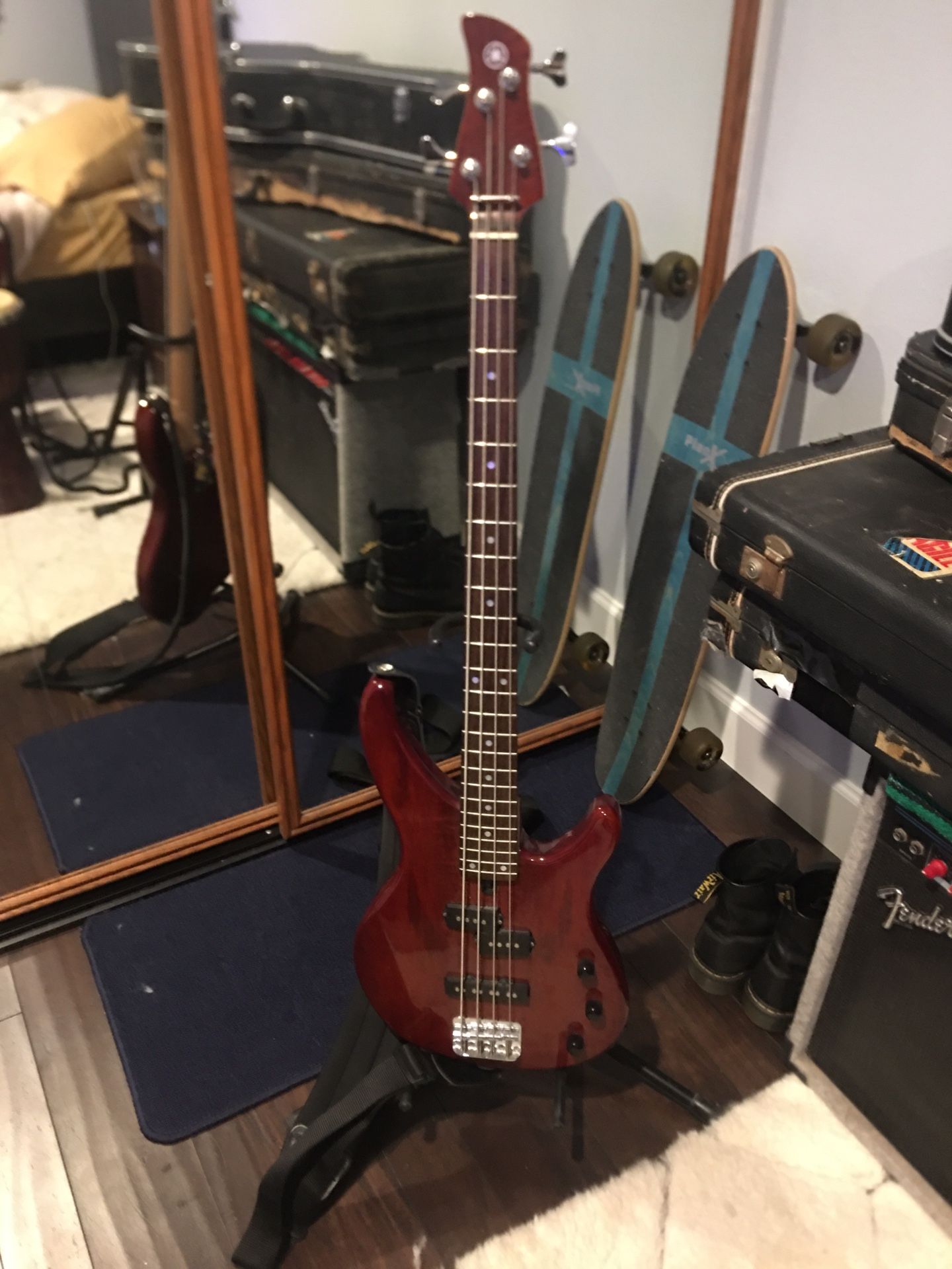 YAMAHA TRBX174EW BASS GUITAR - ROOT BEER