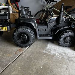 24V Ride-On Tractor, Ride on Toy Car for Big Kids with Parental Remote Control, 24Volt/9Ah Battery, 400W Dual Motors - Black