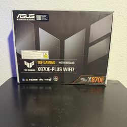 ASUS TUF Gaming X870E-PLUS WIFI7 AMD Motherboard, 16+2+1 Power Stages, PCIe 5.0, Four M.2 Slots