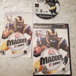 Madden 2003 EA Sports  for Playstation 2 video game system  CIB
