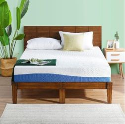 King size Mattress with Platform Bed Frame Optional