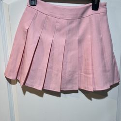 Fashion Women’s Size small S Pleated Skirt Skort Short Pink