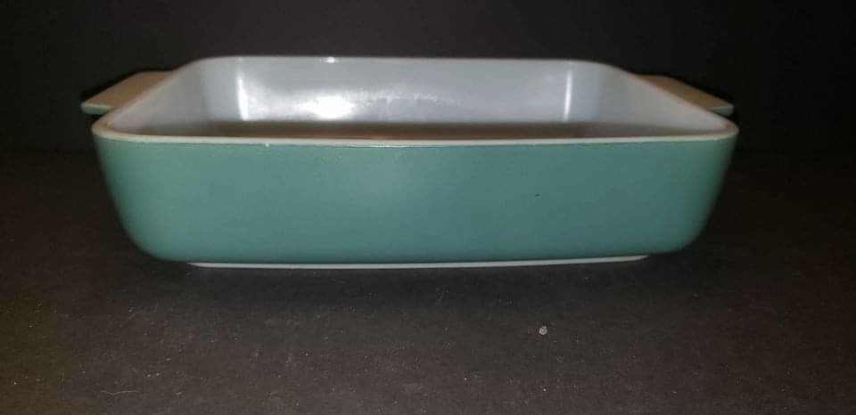 Vintage PYREX Seafoam Green 1953 HEINZ Promotional 1.5 Qt Casserole Dish / Refrigerator Dish