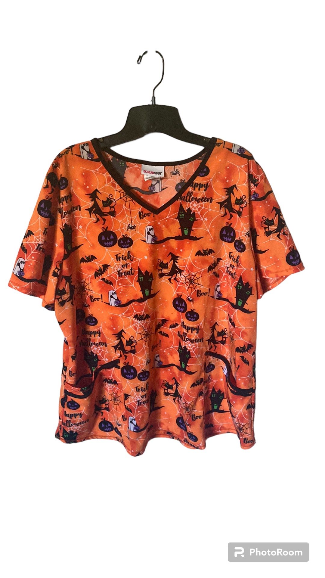 SCRUBSTAR Halloween π Scrub Vneck