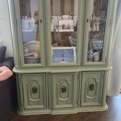Heavy Duty High Quality Wood Glas Hutch Cabinet  Showcase Furniture