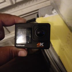 It's a small gopro good condition comes with charger and it has different modes use this for two weeks
