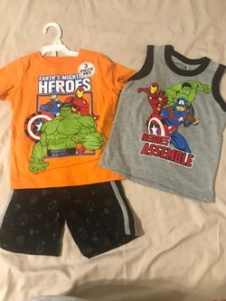 MARVEL OUTFITS 3 PIECE