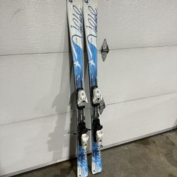 Volki Attiva 156cm Skis and Marker Bindings