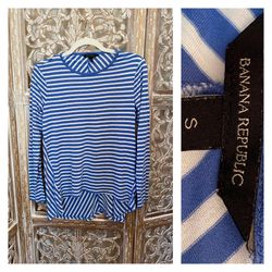 Banana republic long sleeve striped t shirt size small