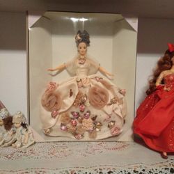 Antique Rose Barbie Doll