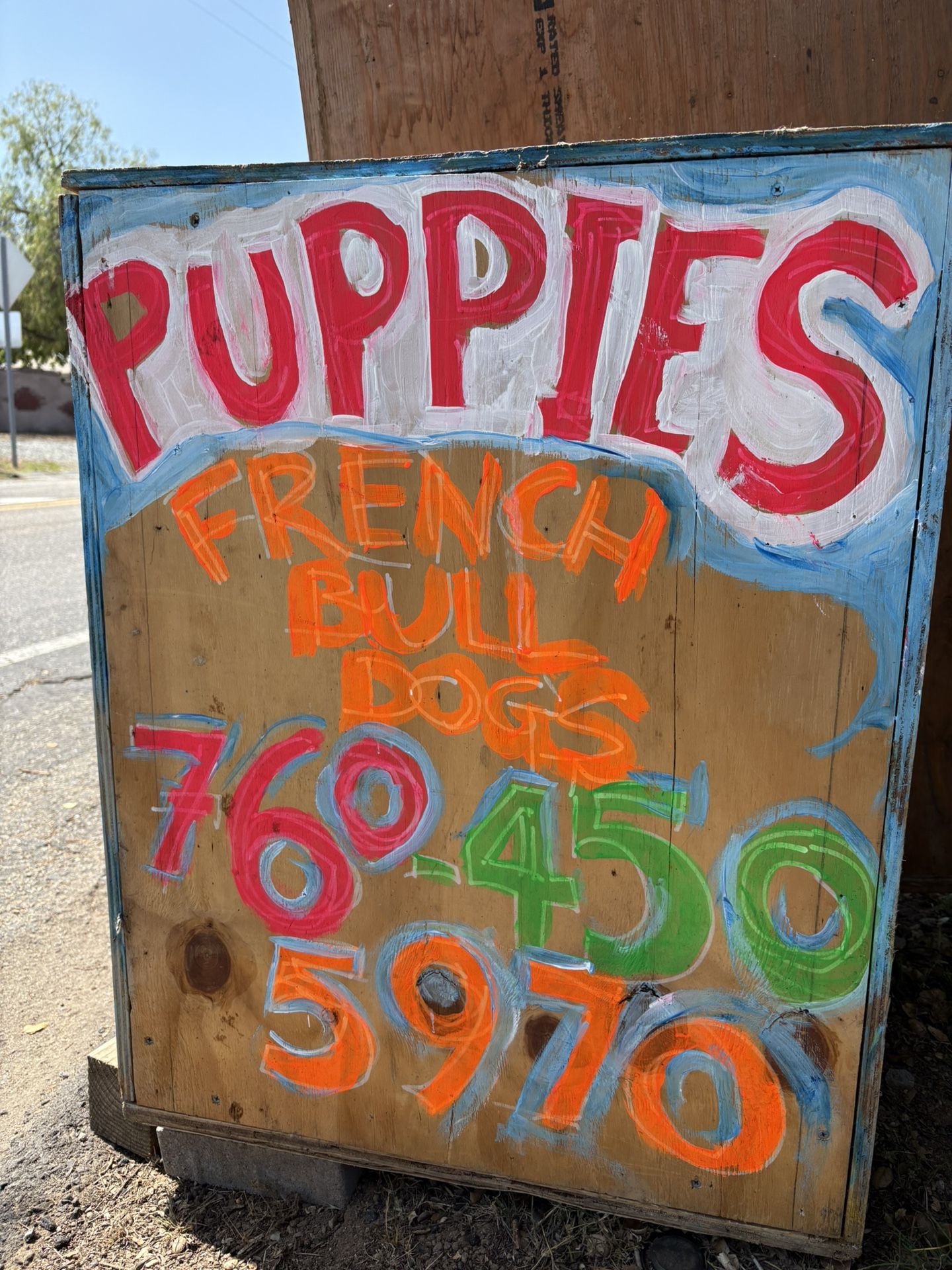 Puppy sign French Bulldog