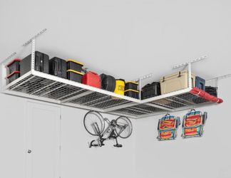Overhead garage rack