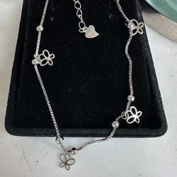 925 Sterling Silver 🦋  Butterflies Anklet - Will Fit A 8.5-9.5 