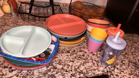 Baby plates bowls and cups