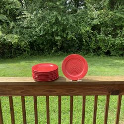 Red Dinner Plates 12