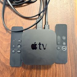 Apple TV With Two Remotes, Power Chord, HDMI Cable 