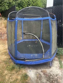 Clevr Kids Trampoline with Safety Enclosure Net