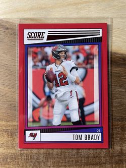 Tom Brady Red Parallel 2022 Panini Score Football No. 68