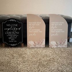 Wedding/Ceremony Signs 