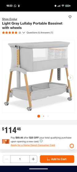 Evolur Lullaby bassinet