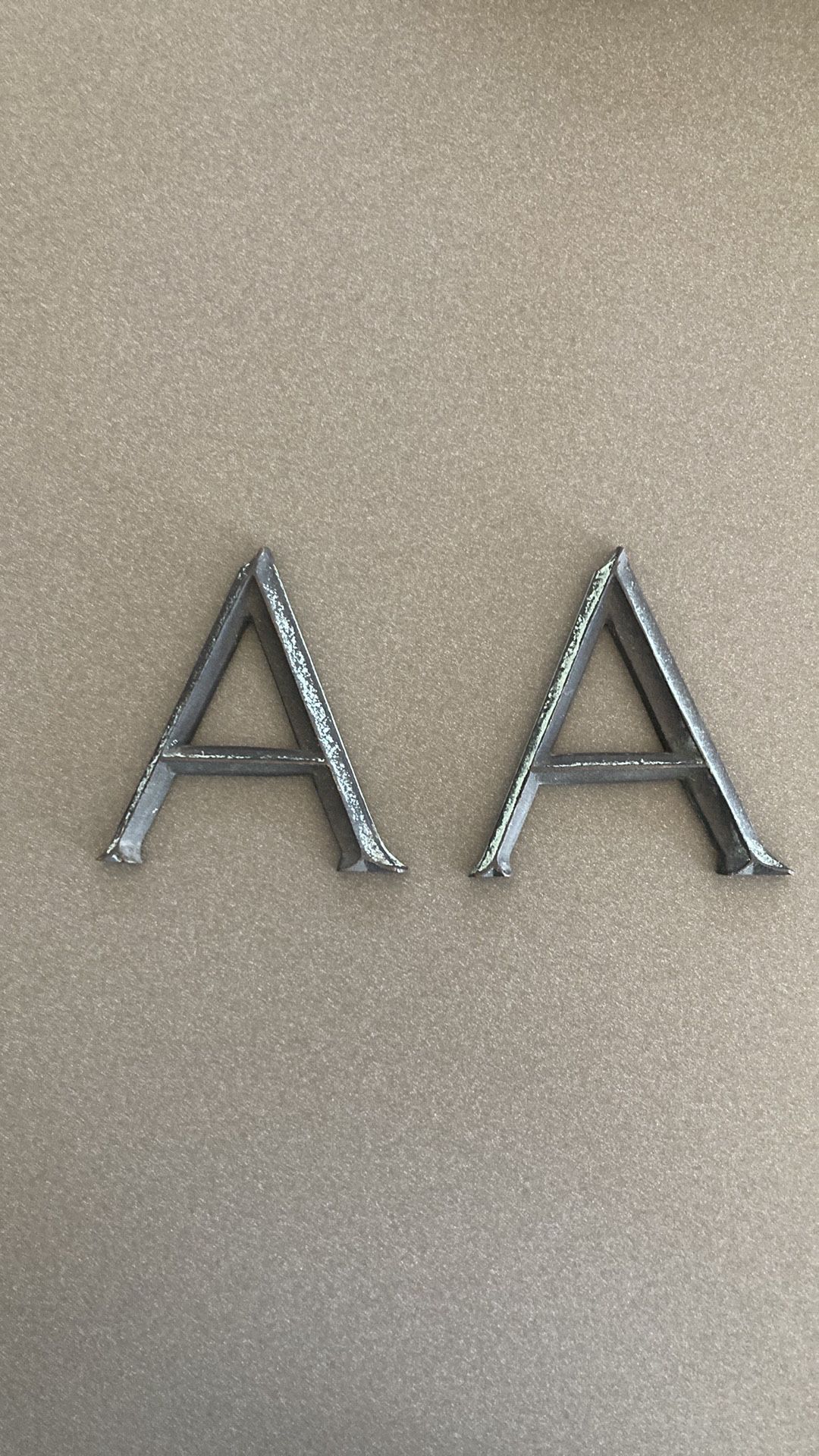 Antique Metal Letters 