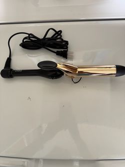 Pro Curling Iron Gold and Black