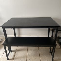Kitchen Table With Bench 