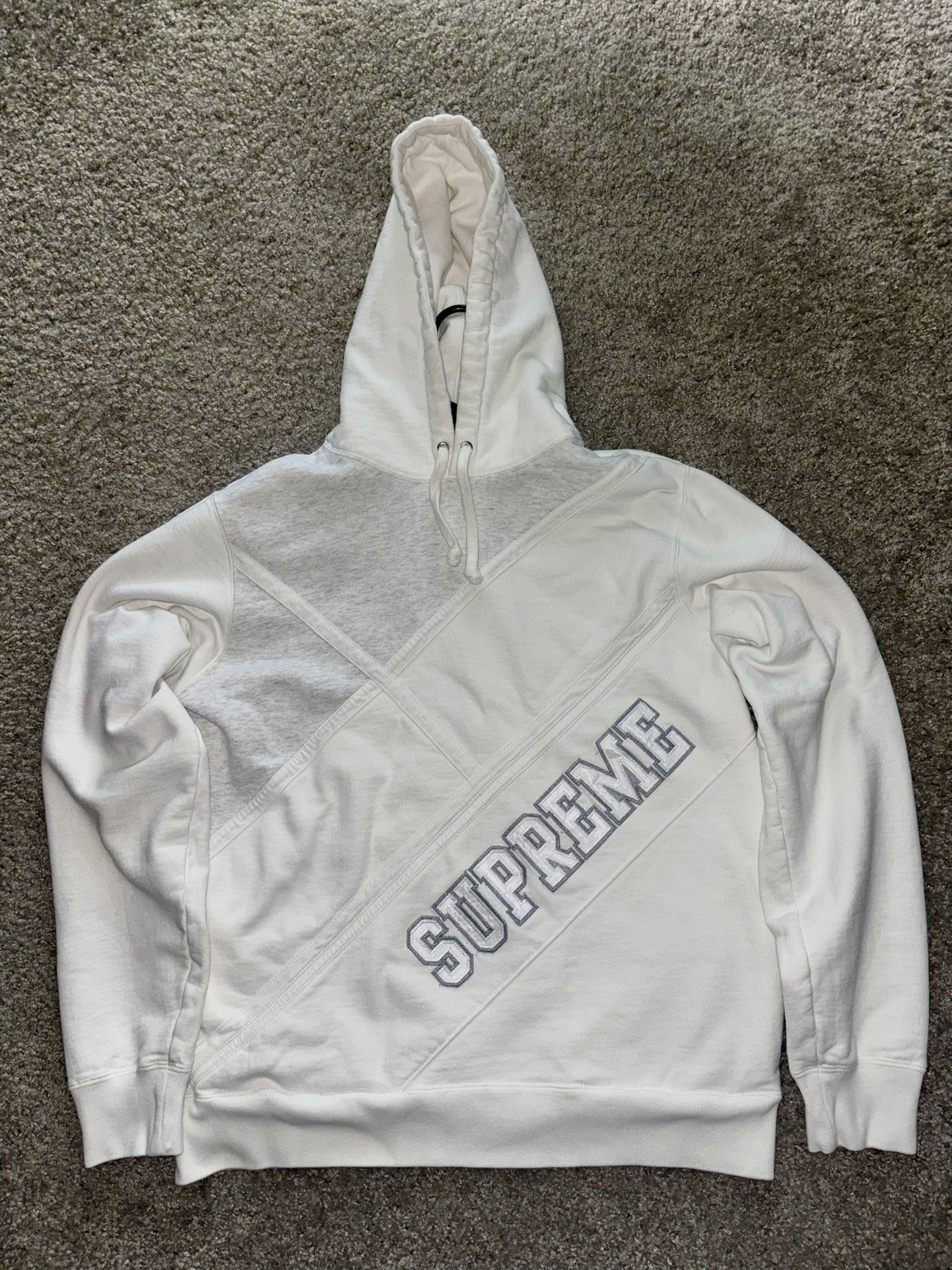 Supreme Diagonal Hooded Sweatshirt 