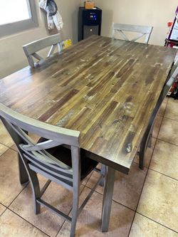 Natural Hardwood Kitchen Table