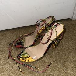 Snake Skin Heels