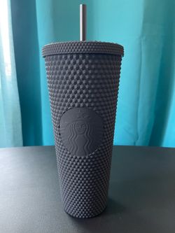 Starbucks Matte Black Studded Tumbler with Straw