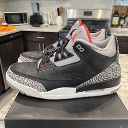 Air Jordan Retro 3 Black Cement Size 12