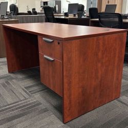 Desk With File Cabinet