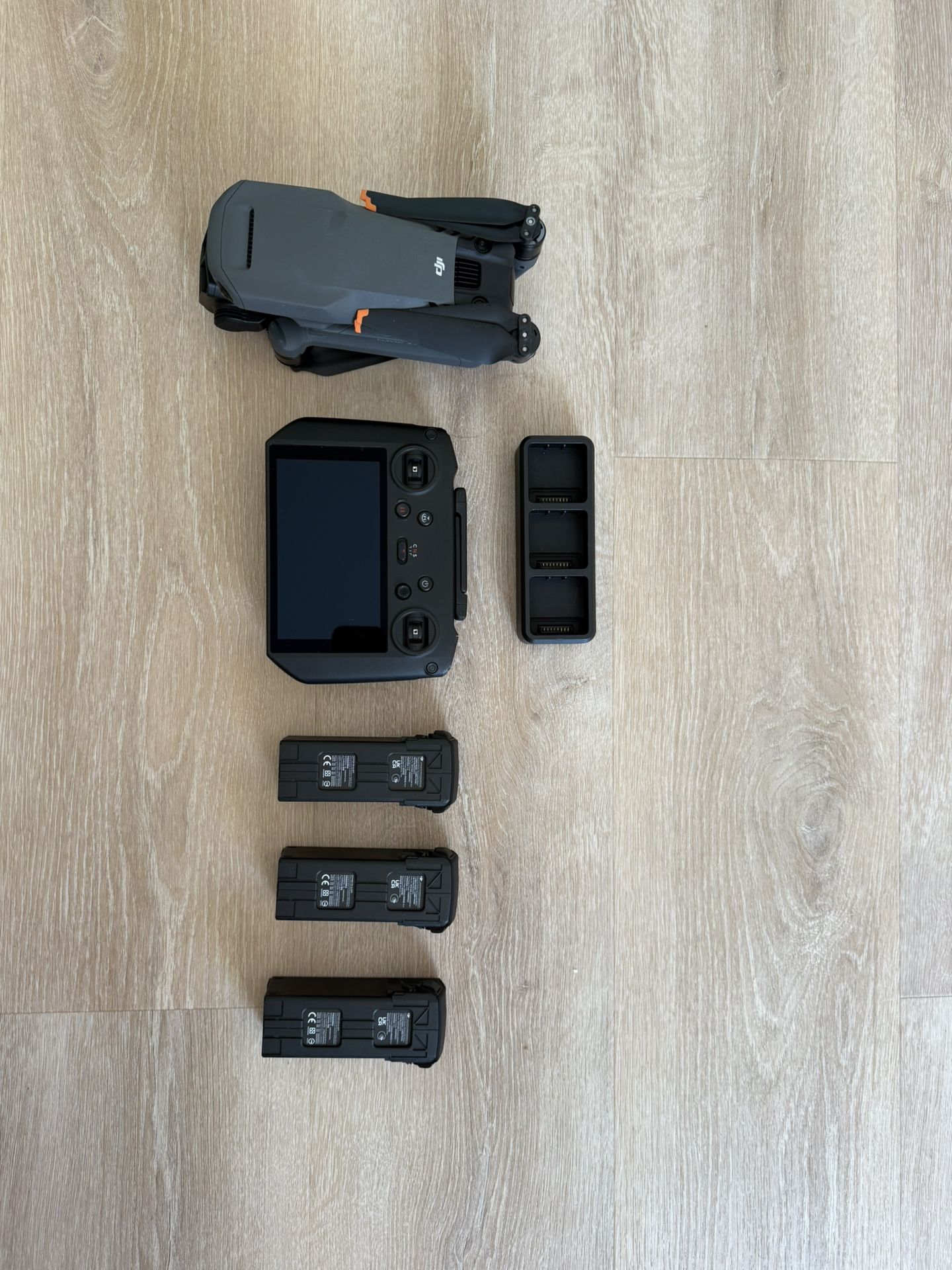 DJI Mavic pro 3 with rc pro controller and 3 batteries. Less than 2 hours flight time