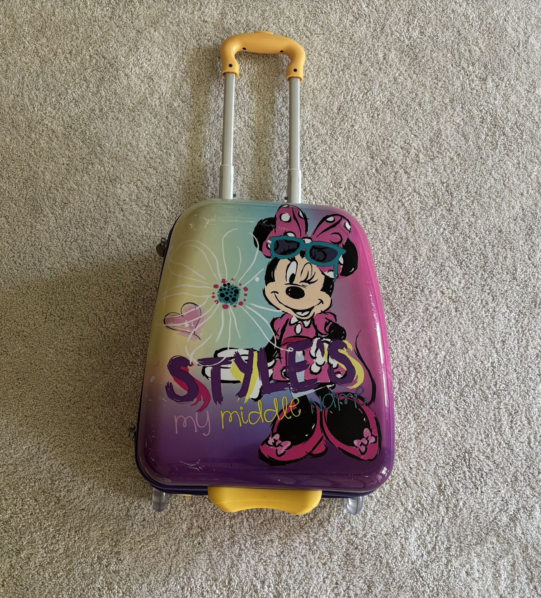 Minnie Mouse Rolling Backpack 15”tall, 12”long, 8”wide