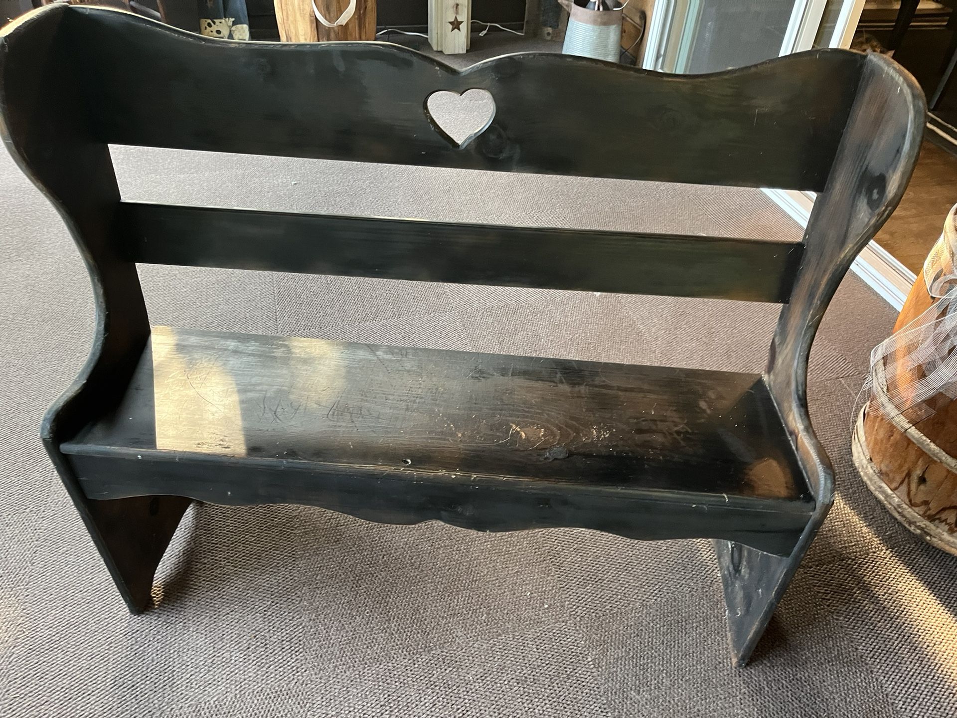 Black Primitive Bench