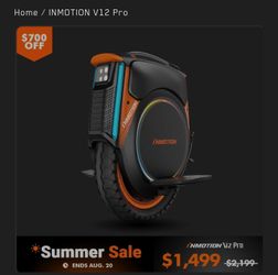 Inmotion V12 Pro Electric Unicycle